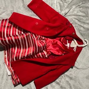 Fancy Red and white + red fancy coat